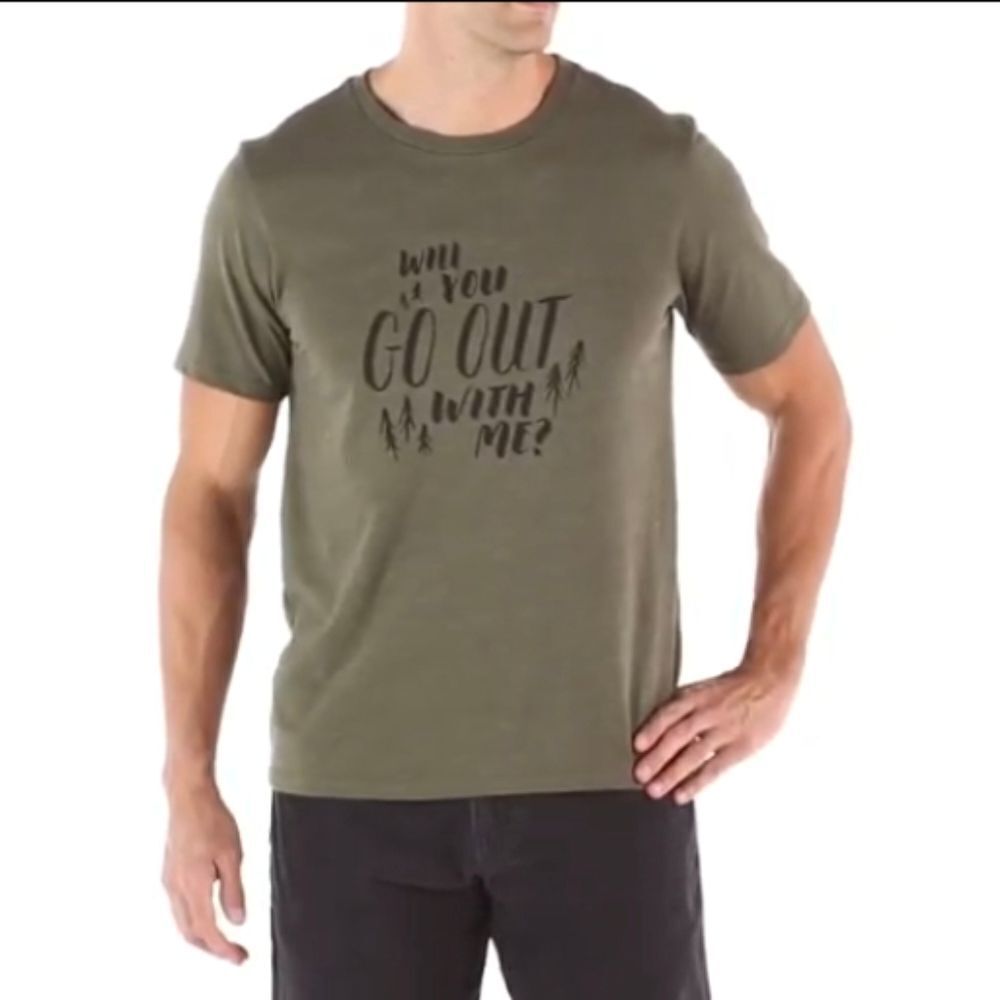 REI Co-op Go‎ Out With Me T-Shirt Men's sz XL army olive green